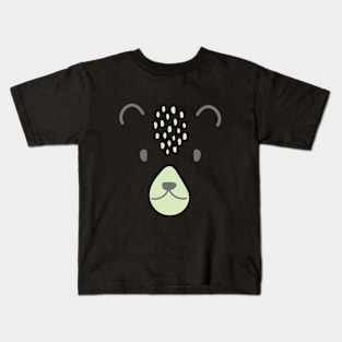 Cute Boho Green Bear Kids T-Shirt